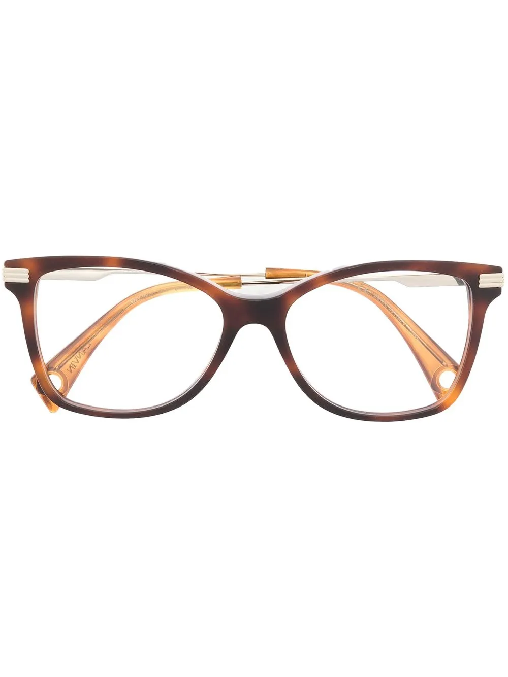 

Lanvin square-frame tortoiseshell-effect glasses - Brown