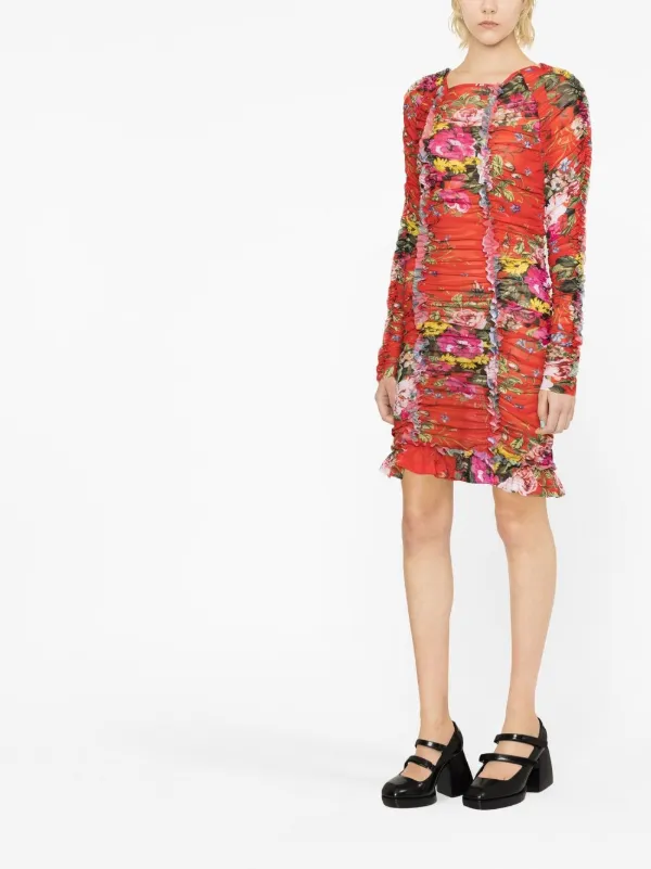 strapless open back dress Tegen Mesh Dress by Molly Goddard- La Garçonne main image 1