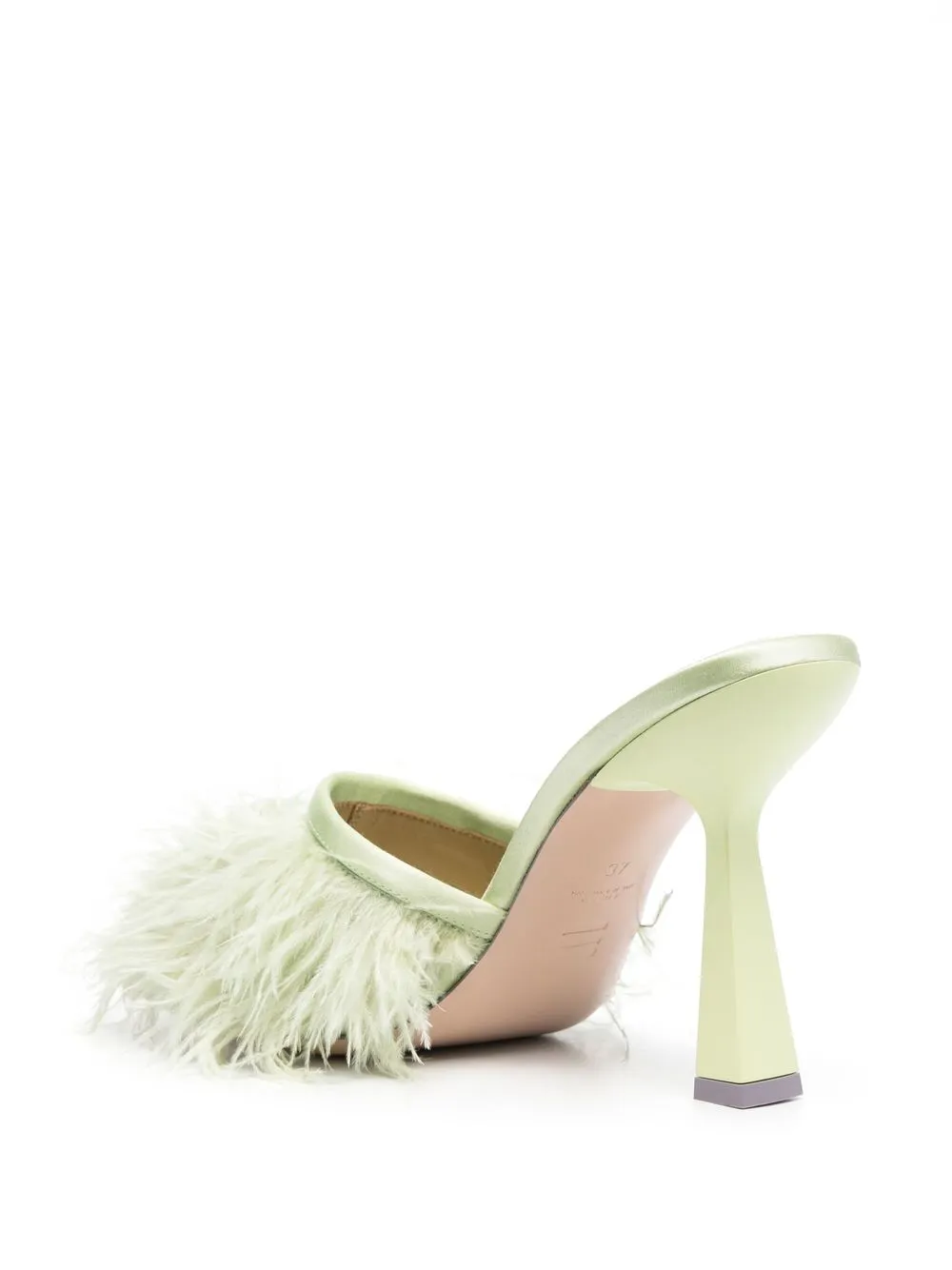 Prada shop feather mules