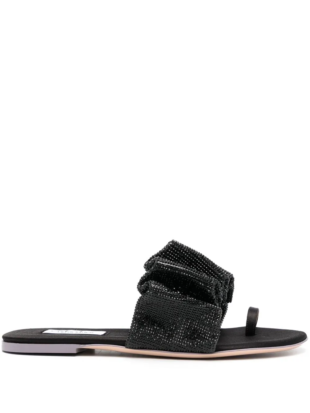 

Sebastian Milano flat leather sandals - Black