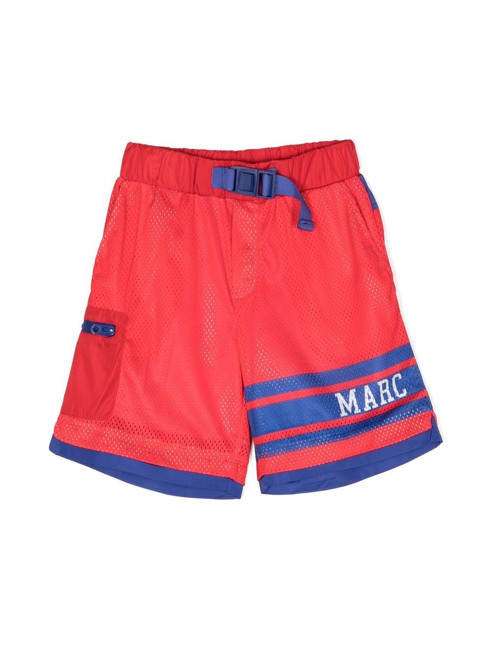 Marc Jacobs Teen Boys Red Mesh Logo Shorts