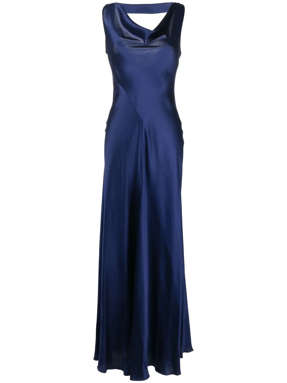 Alberta Ferretti Silk cowl-neck Maxi Dress - Farfetch