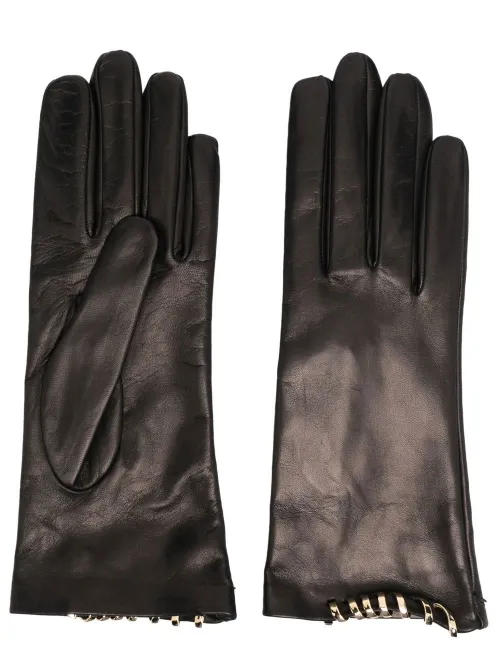 Lanvin gants Melodie en cuir - Noir - Lanvin - Modalova