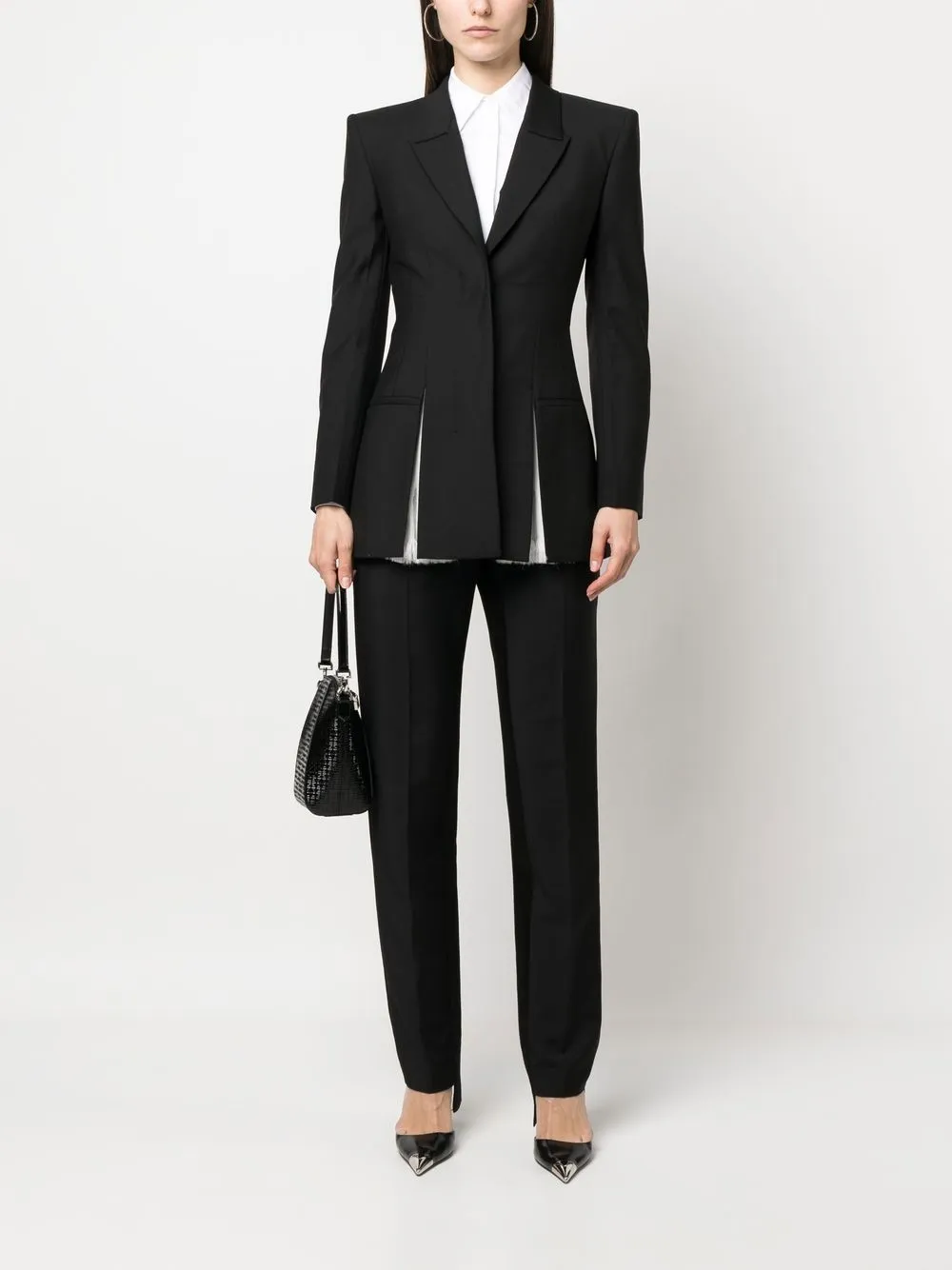 Givenchy shoulder-pads wool-mohair blazer | Blazers | Image 2
