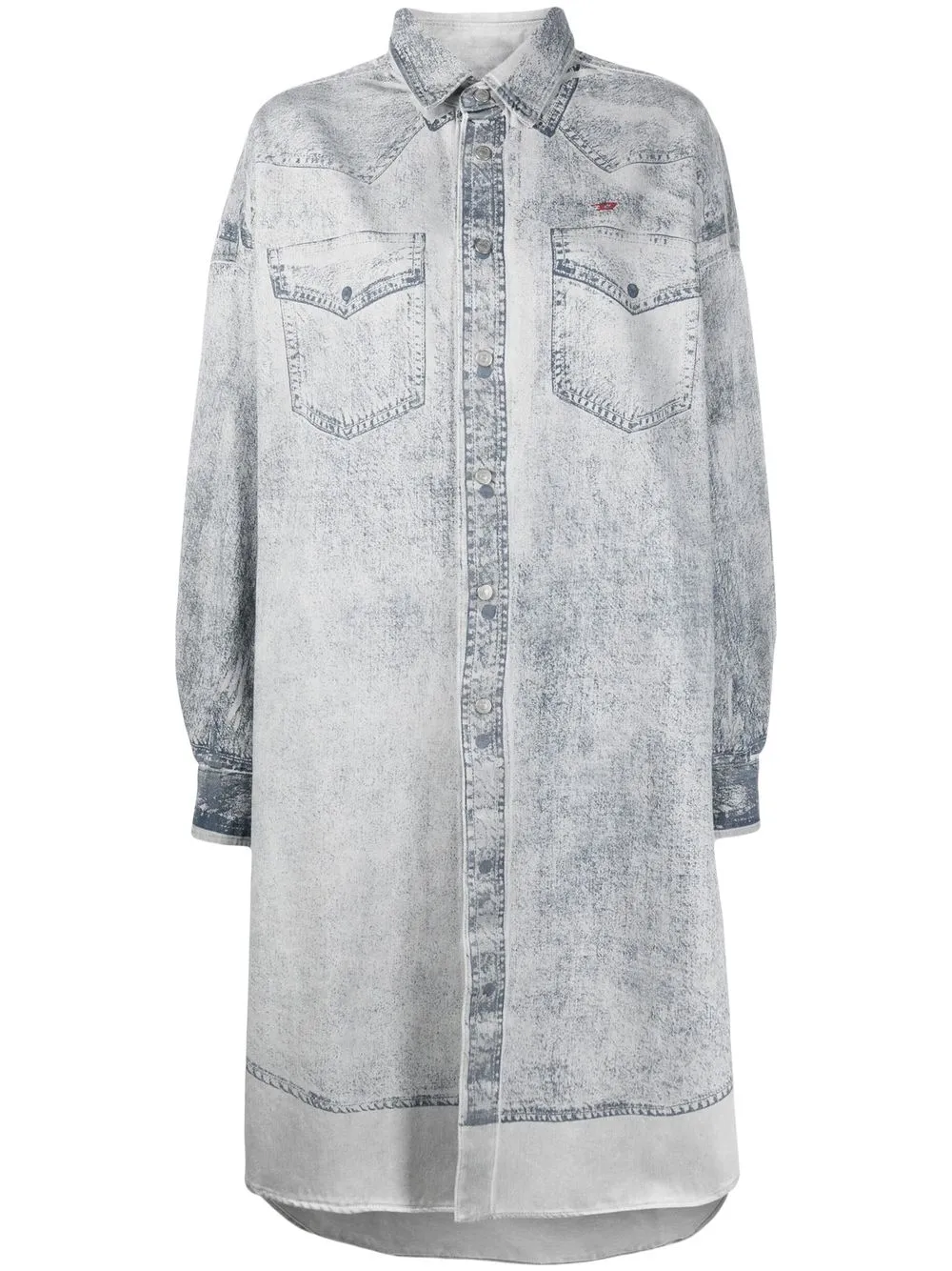 

Diesel De-Davis-L denim shirt dress - Blue