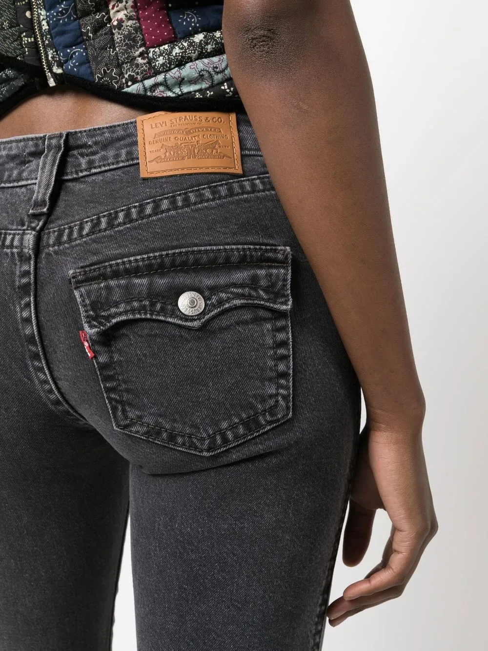 Levi s Noughties Low waist Bootcut Jeans Black FARFETCH