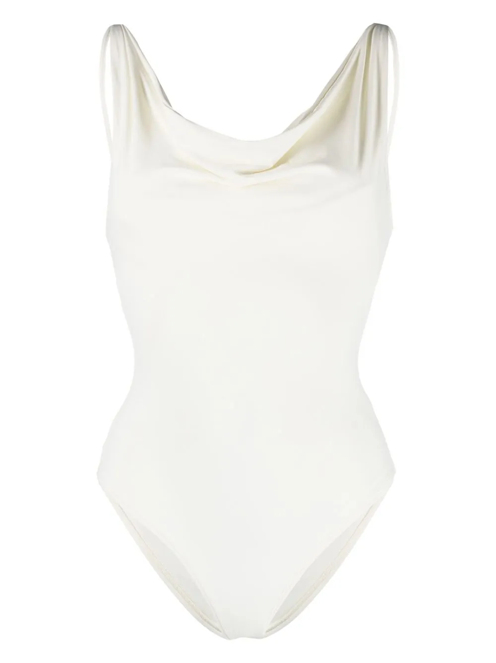 

Raquel Diniz cowl-neck swimsuit - White