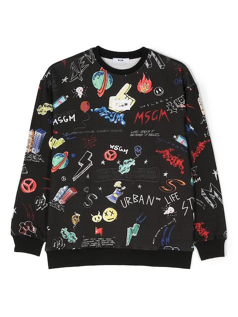 MSGM Kids graphic-print sweatshirt