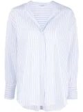 Peserico striped long-sleeve shirt - White