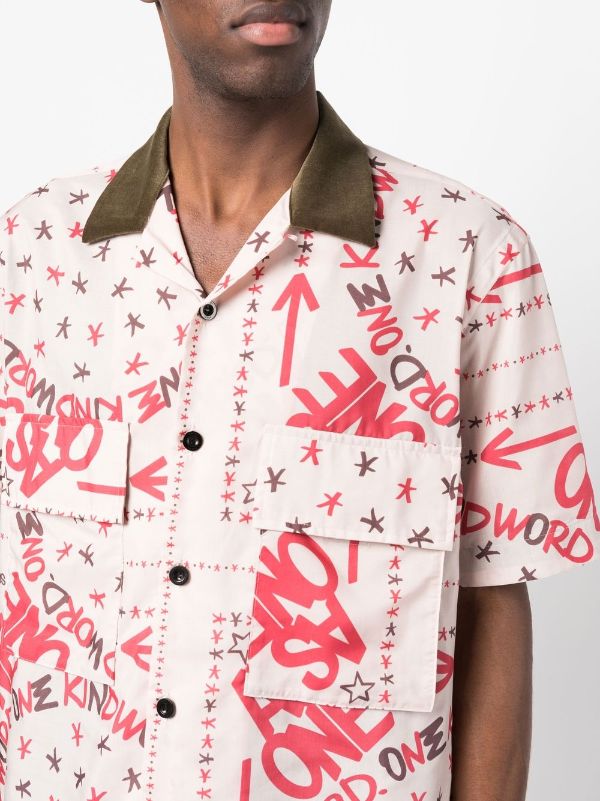 Sacai x Eric Haze graphic-print Shirt - Farfetch