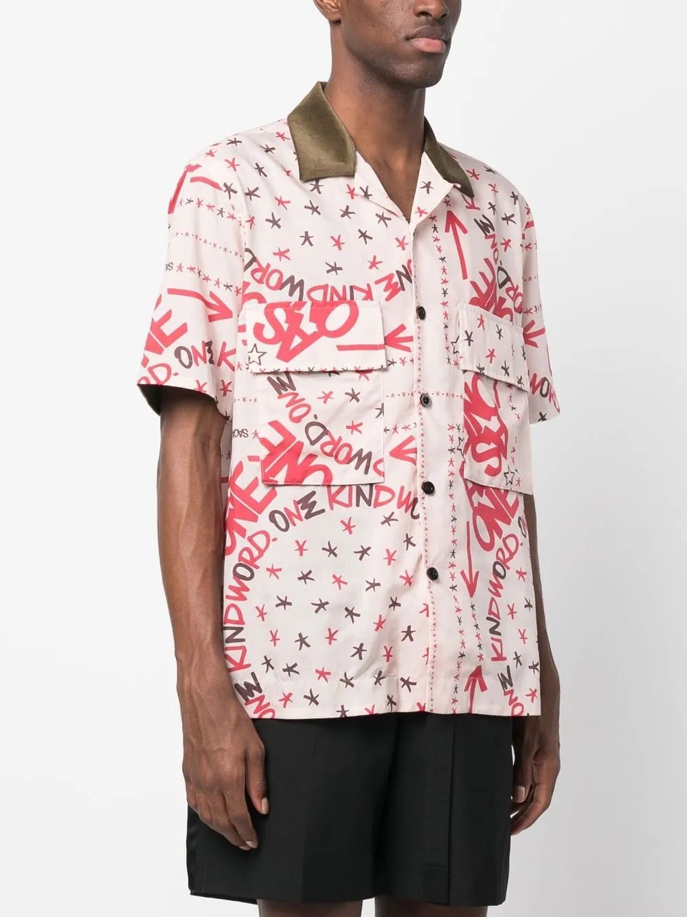 Sacai x Eric Haze graphic-print Shirt - Farfetch