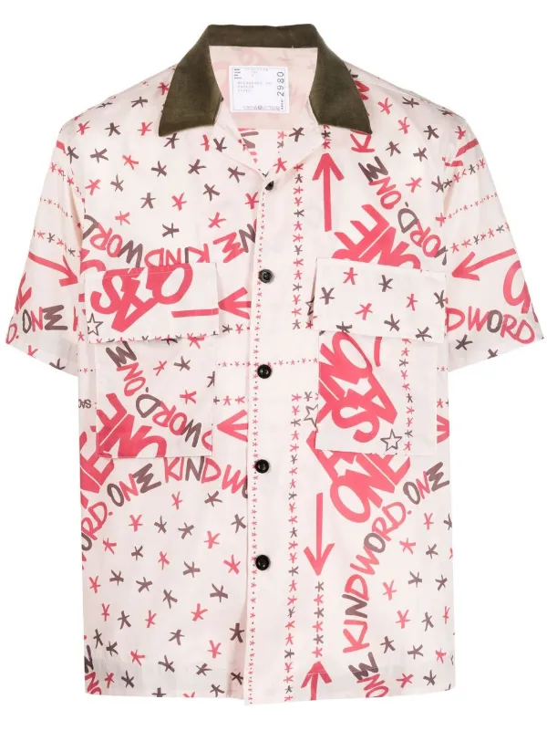 Sacai x Eric Haze graphic-print Shirt - Farfetch