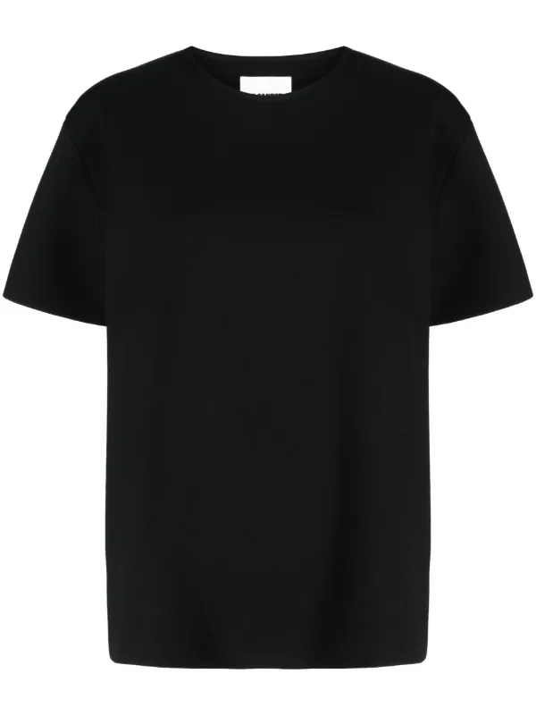 JIL SANDER｜SHORT-SLEEVED ROUND NECK T-SHIRTS (T-SHIRT C Jil Sander - Short Sleeved Logo T-Shirt in Natural