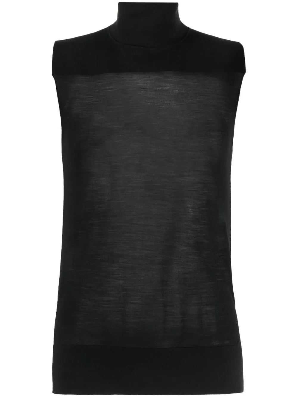 

Jil Sander panelled high-neck top - Black