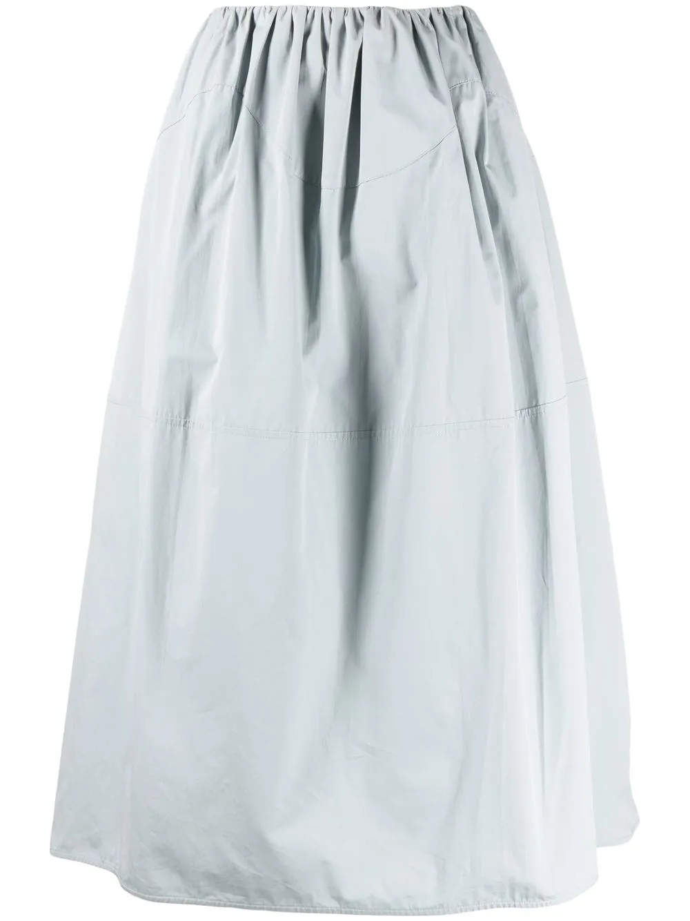 

Jil Sander pleated cotton skirt - Blue
