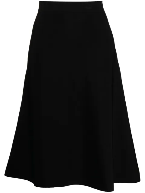 Jil Sander A-Line asymmetric midi skirt 