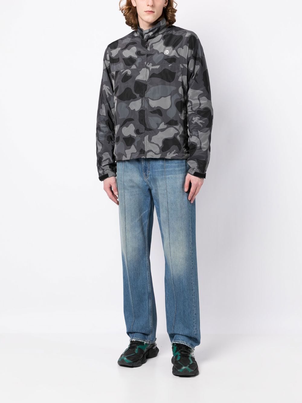 Billionaire Boys Club Bikerjack met camouflageprint - Zwart