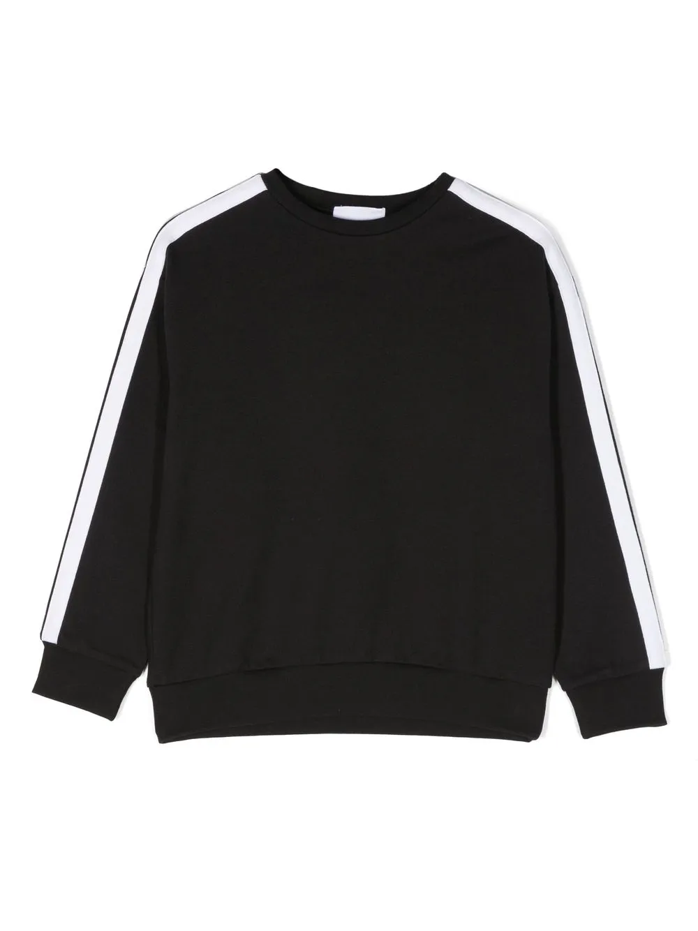 

Douuod Kids side-stripe crew neck sweatshirt - Black