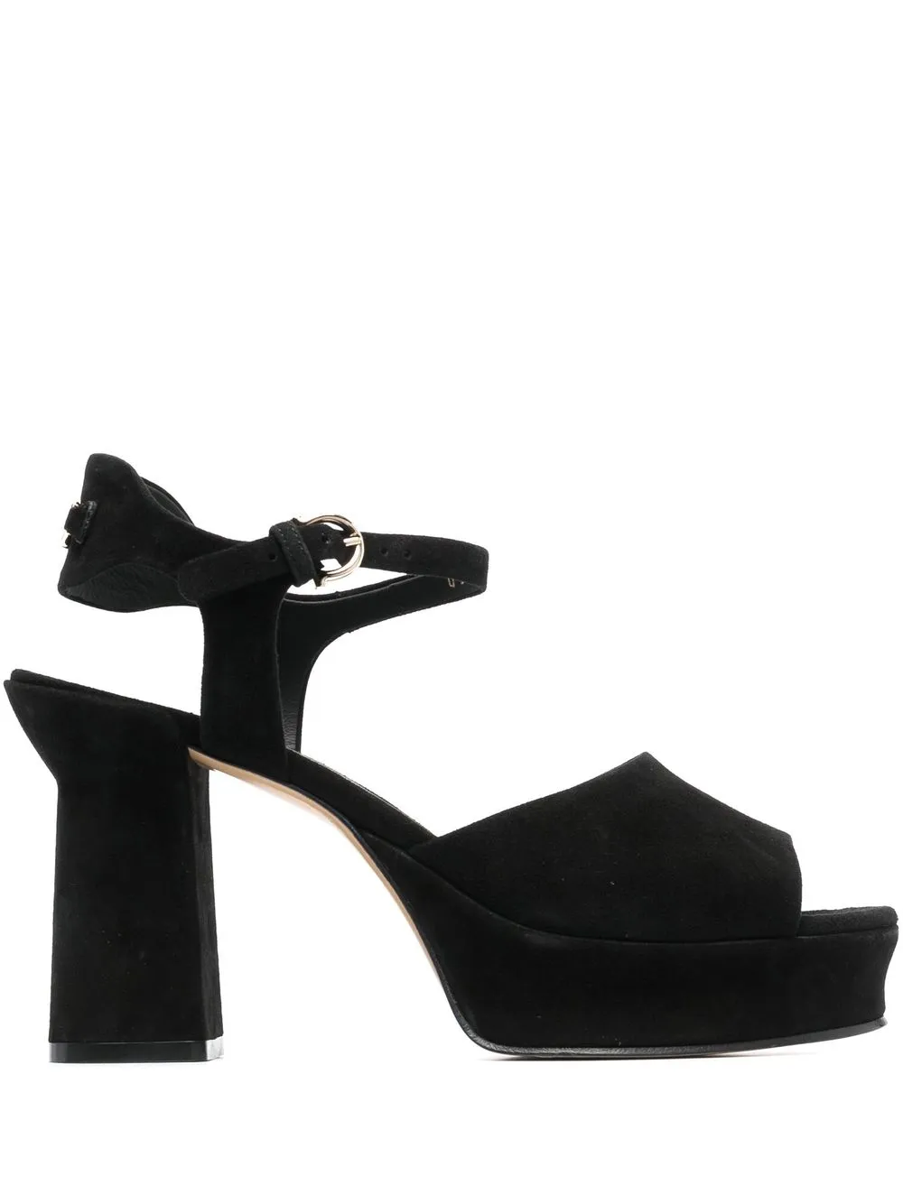 

Ferragamo platform strappy sandals - Black