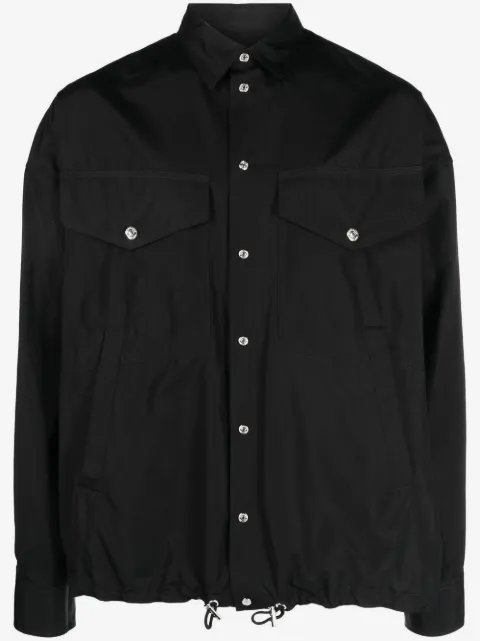 DSQUARED2 logo-print button-up shirt