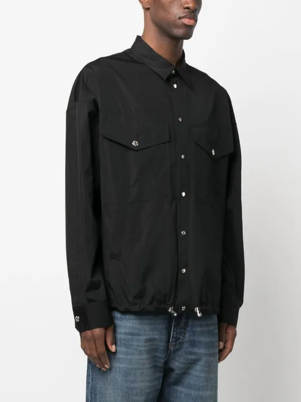 DSQUARED2 logo-print button-up Shirt | Black | FARFETCH