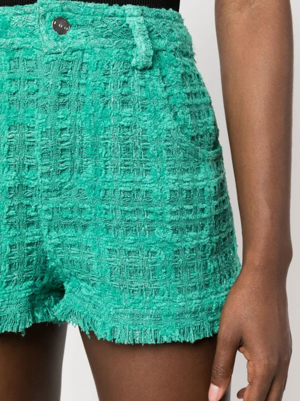 【PORTERNA】Goose tweed shorts IRO Esta Tweed Shorts | Green | FARFETCH