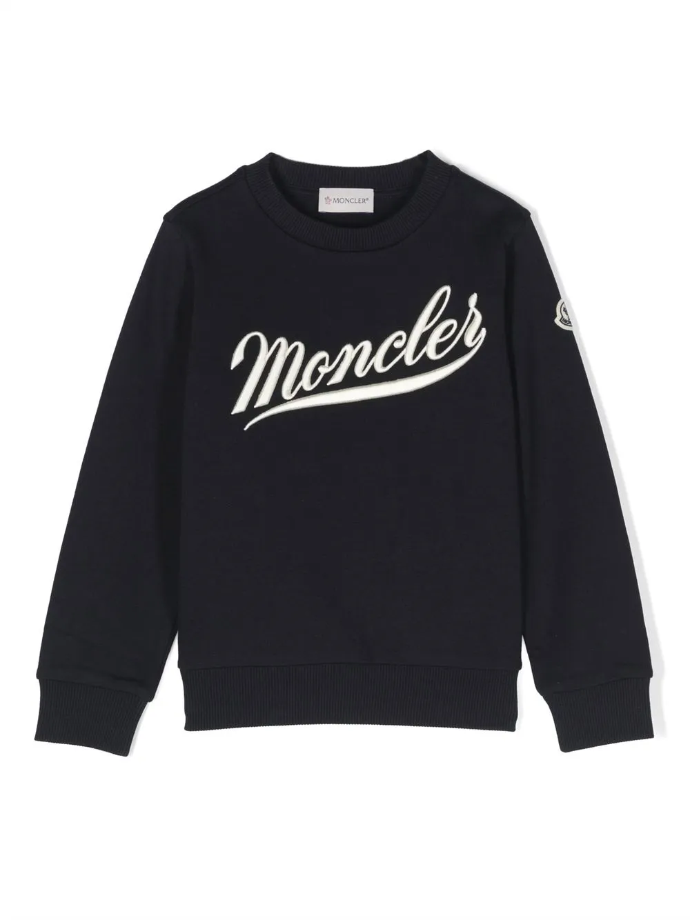 

Moncler Enfant embroidered-logo cotton sweatshirt - Blue