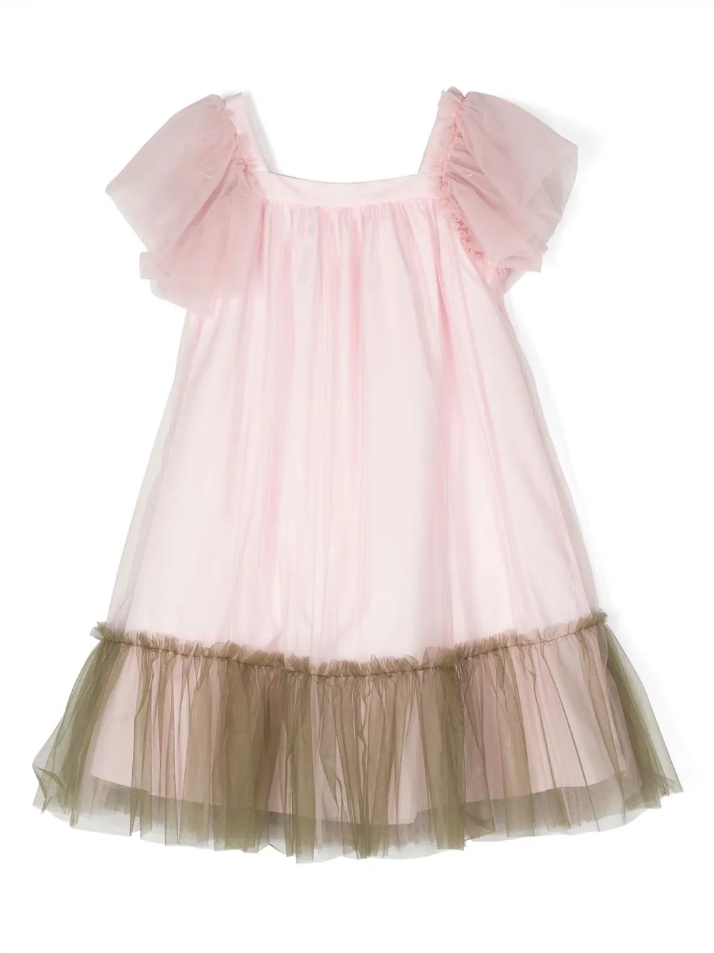 

Il Gufo vestido largo de tul - Rosado