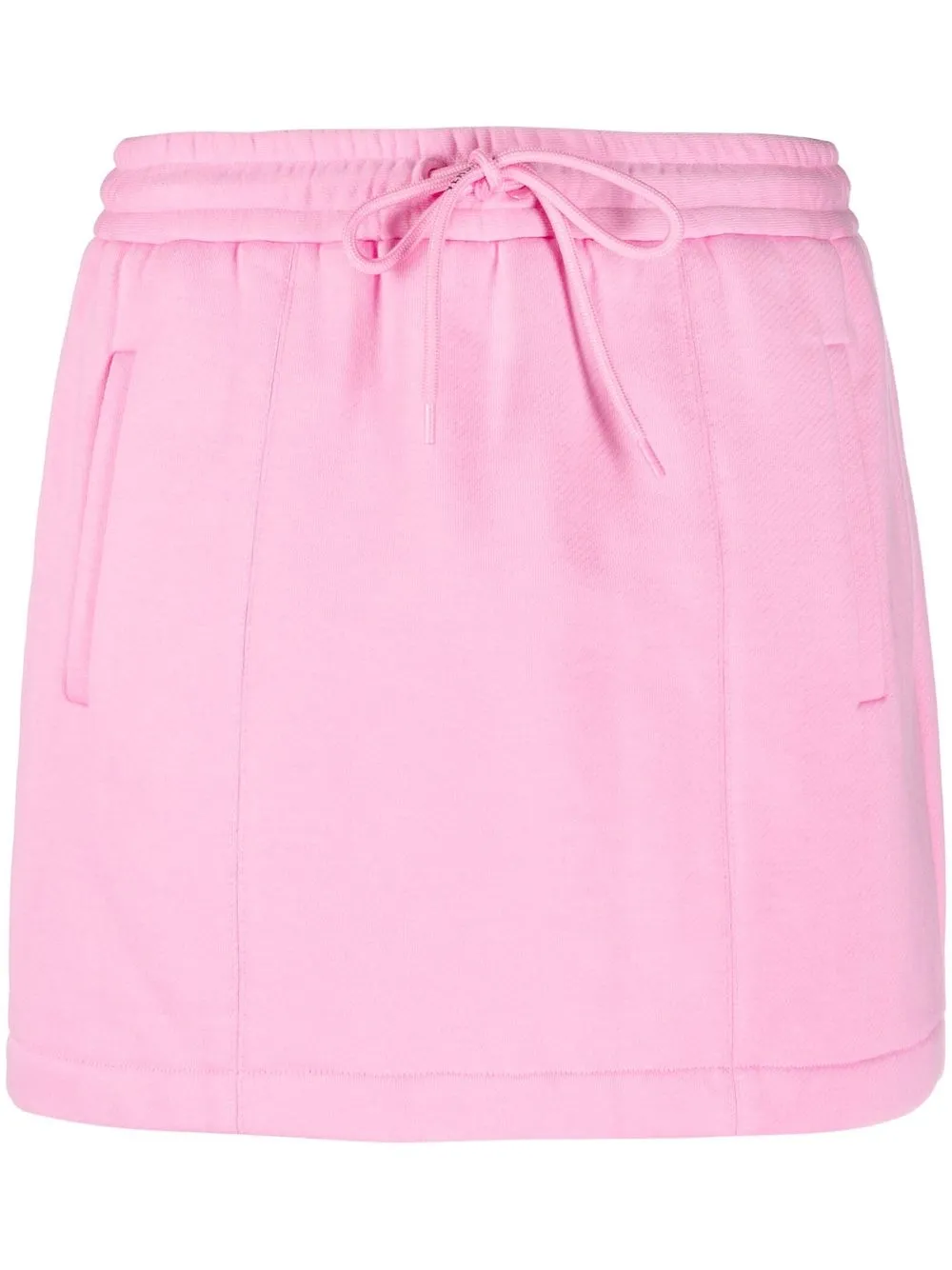 

Versace logo-print cotton miniskirt - Pink