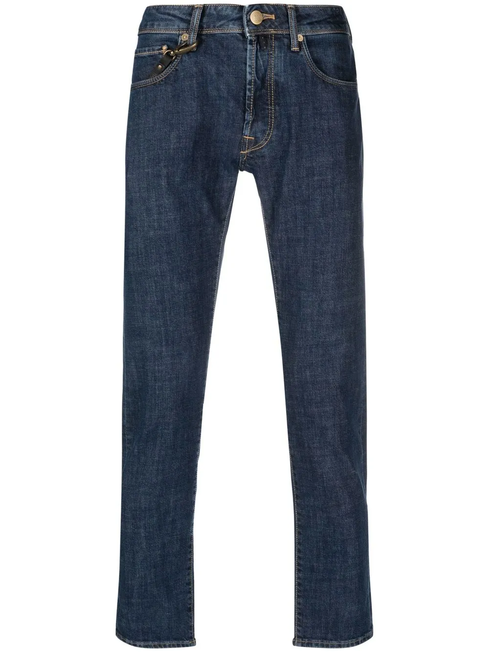 

Incotex logo-patch slim-fit jeans - Blue