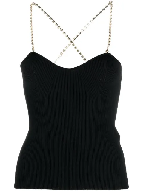 Blugirl top tejido con espalda cruzada