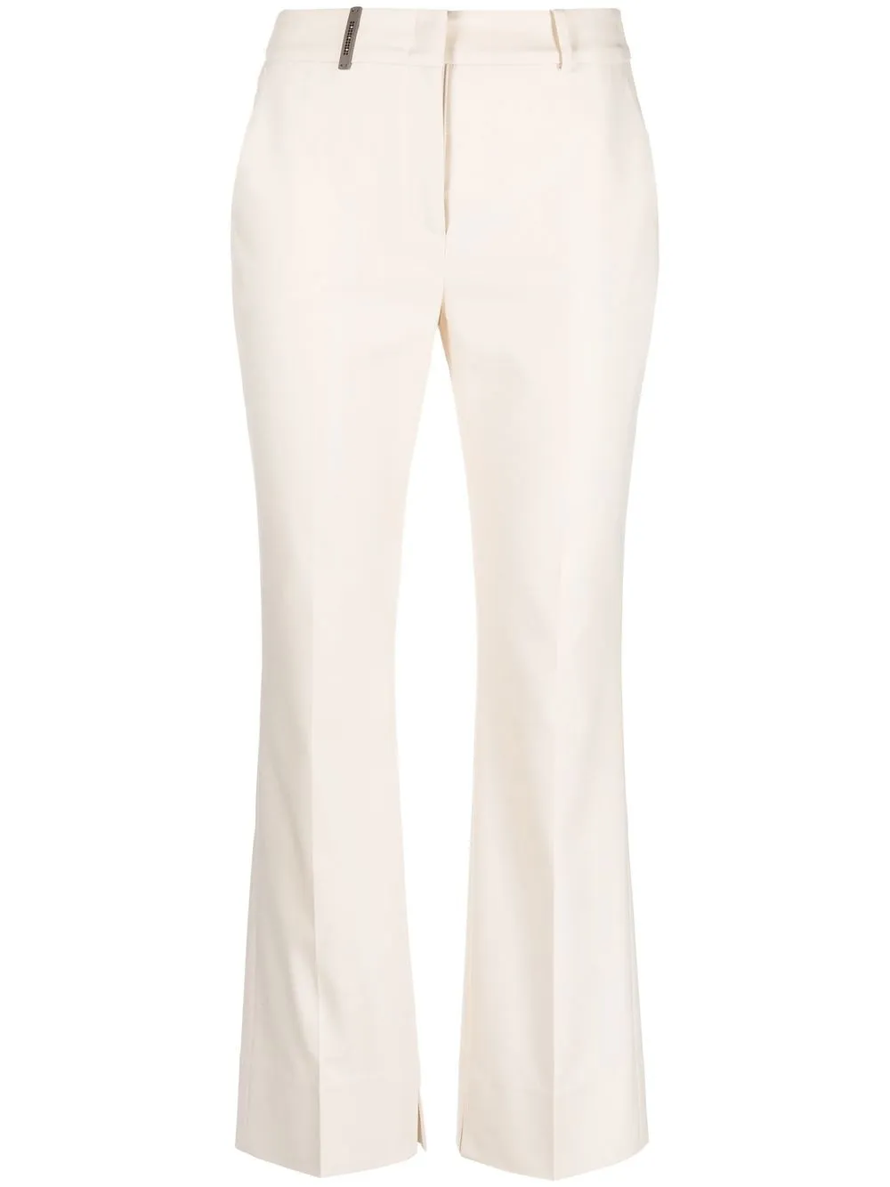 

Peserico side-slit flared trousers - Neutrals