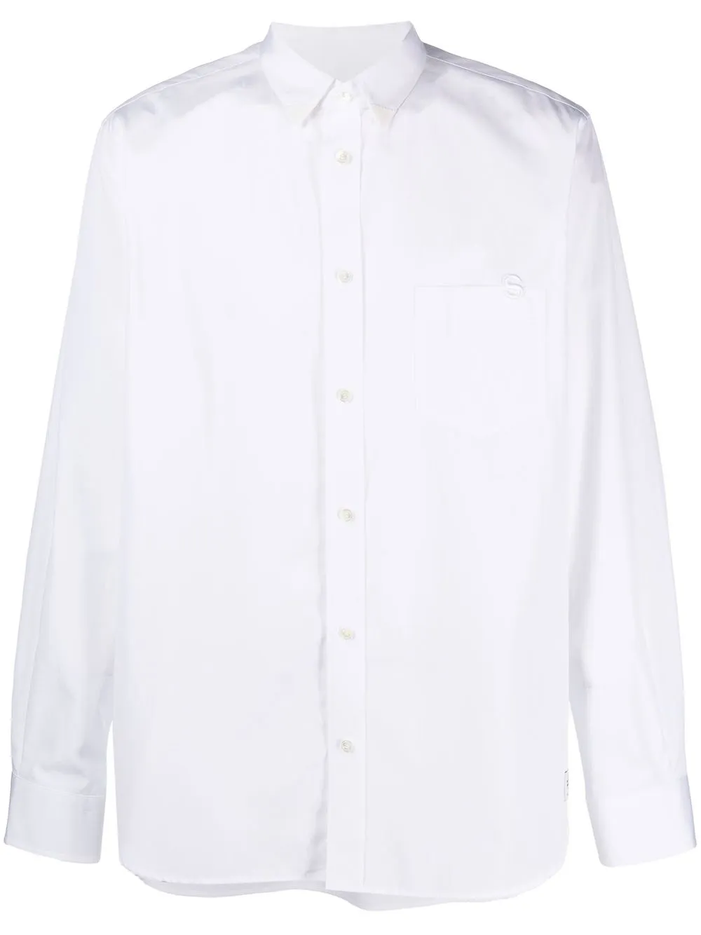 

sacai camisa manga larga - Blanco