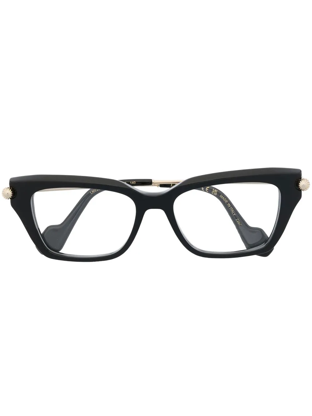 

Lanvin lentes con logo grabado - Negro