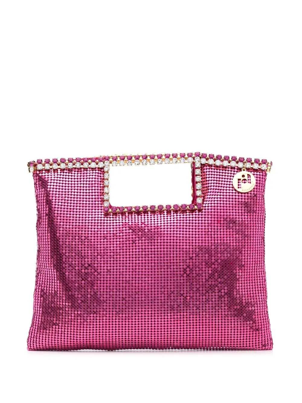 

Rosantica crystal-embellished clutch bag - Pink
