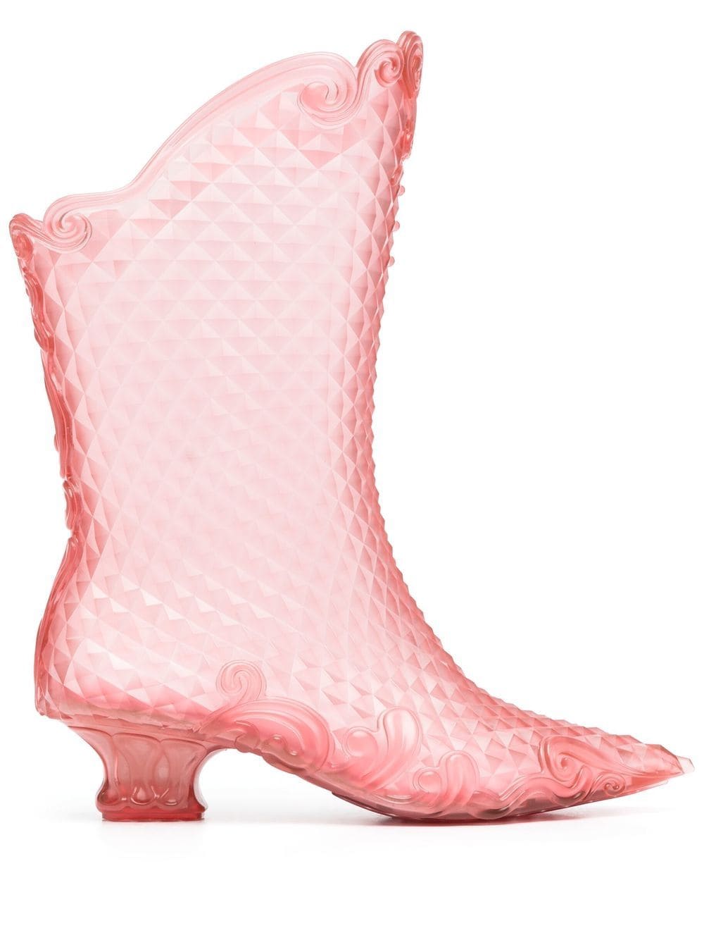 Shop Y/project Melissa Pointed 45mm Boots In Pink