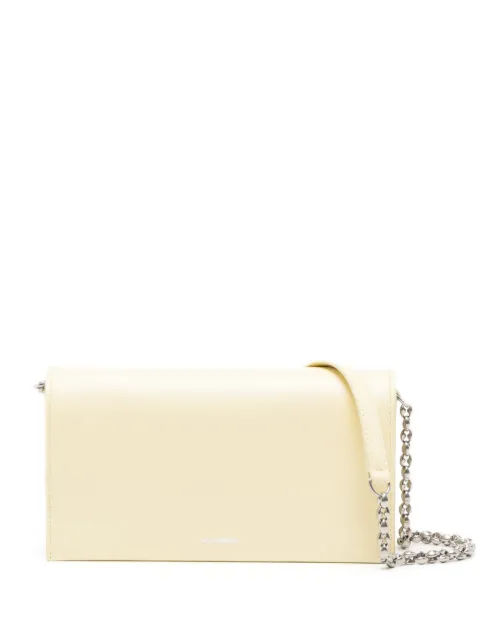 Jil Sander engraved-logo leather crossbody bag 