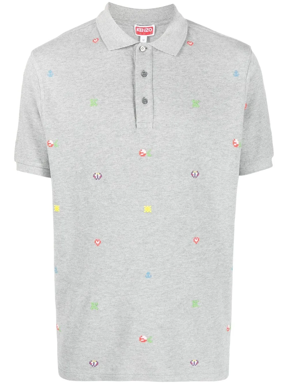 

Kenzo embroidered-detail polo shirt - Grey