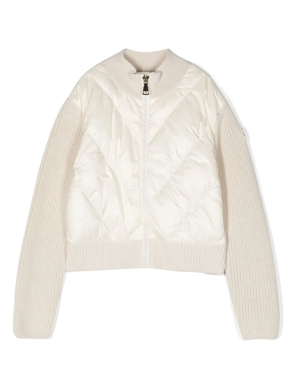 

Moncler Enfant padded panel cotton jacket - Neutrals