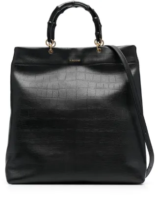 Jil Sander バンブーハンドル ハンドバッグ | ブラック | FARFETCH JP