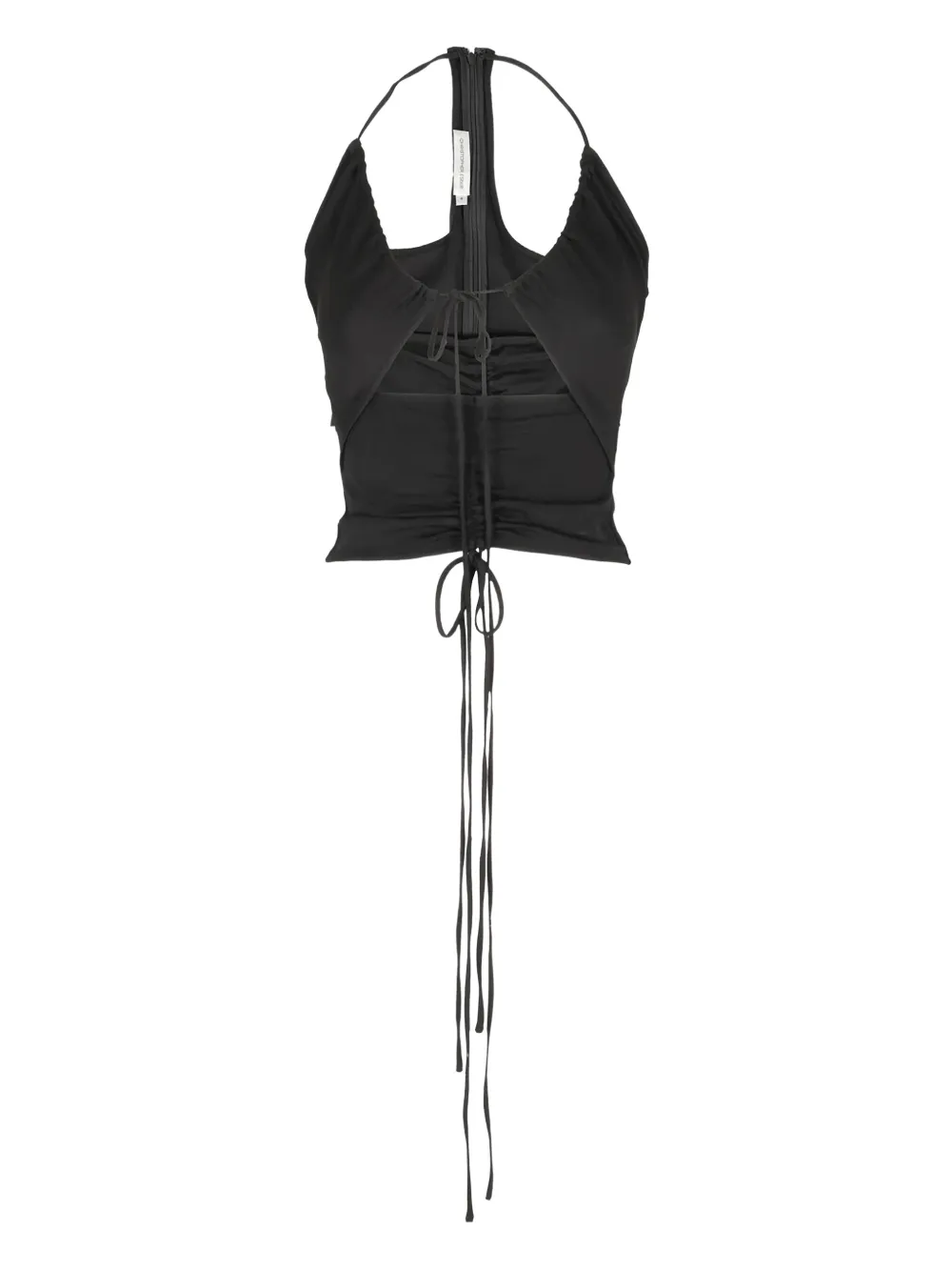 Christopher Esber ruched-detail top | Black | Image 1