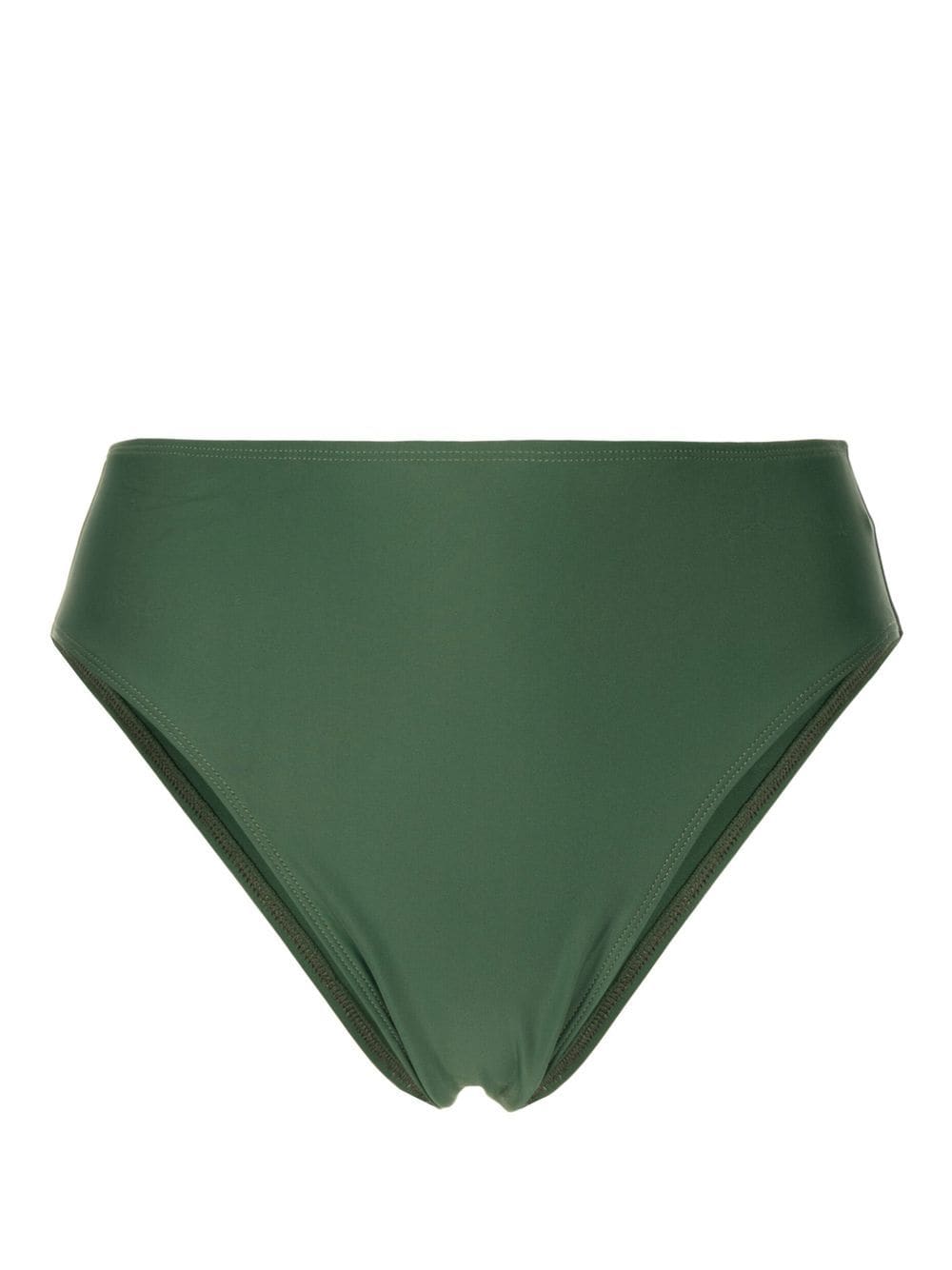 Faithfull The Brand Chania High-waist Bikini Bottoms In Green