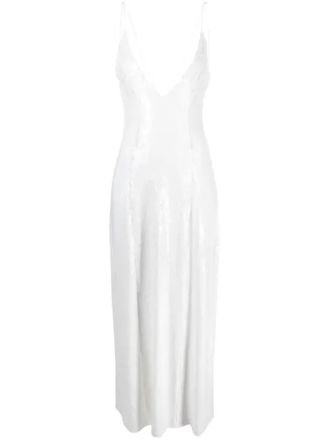 KHAITE The Carina sequinned silk dress