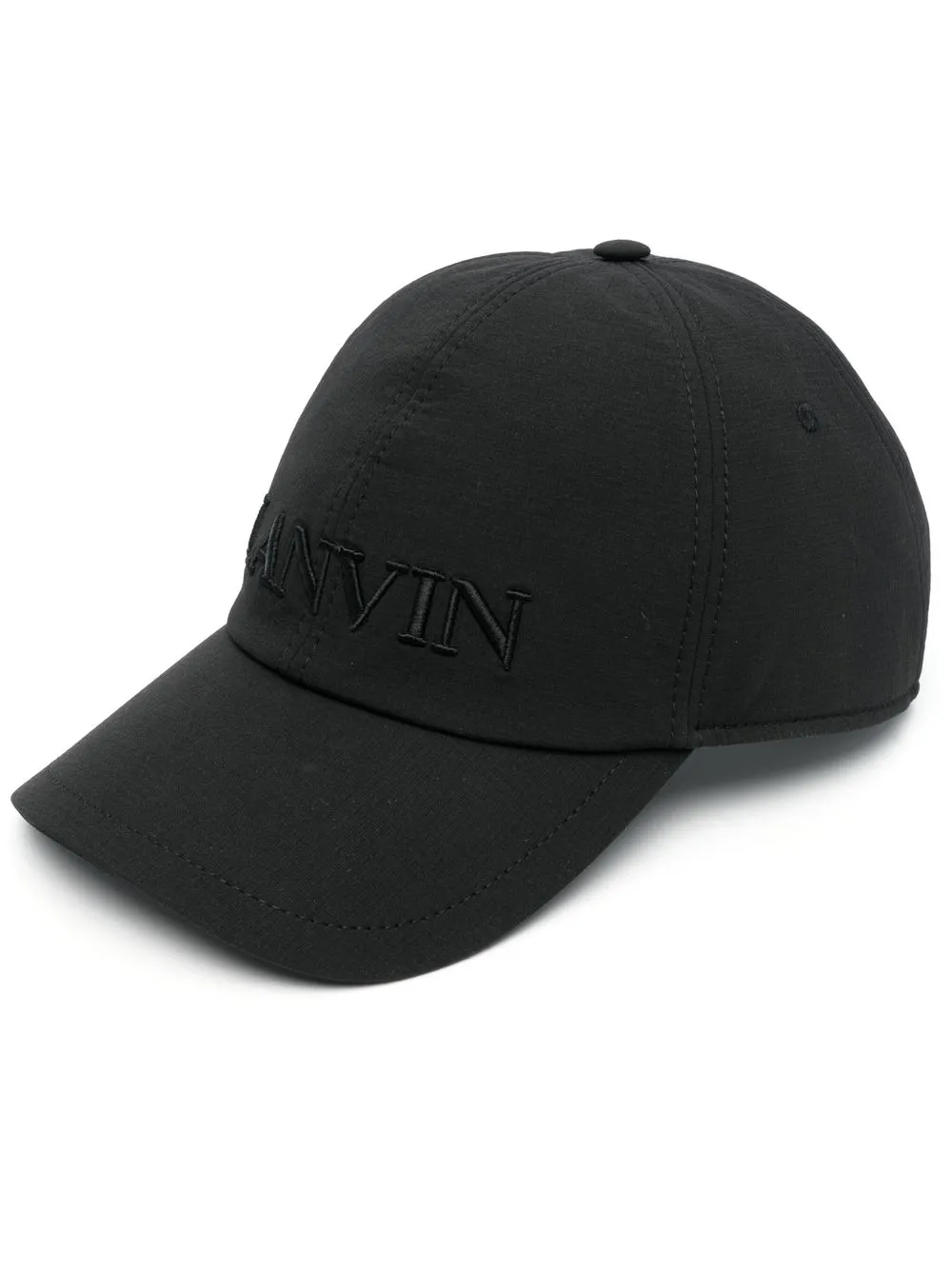 

Lanvin logo-embroidered cap - Black