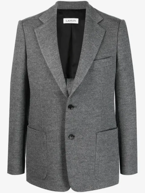 Lanvin single-breasted virgin-wool suit jacket