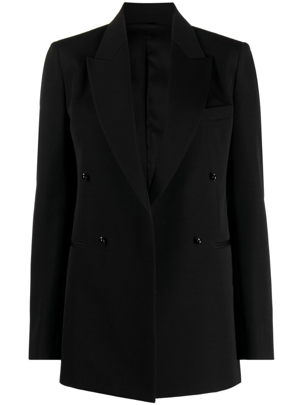 Lanvin Double-breasted Tailored Jacket In Black