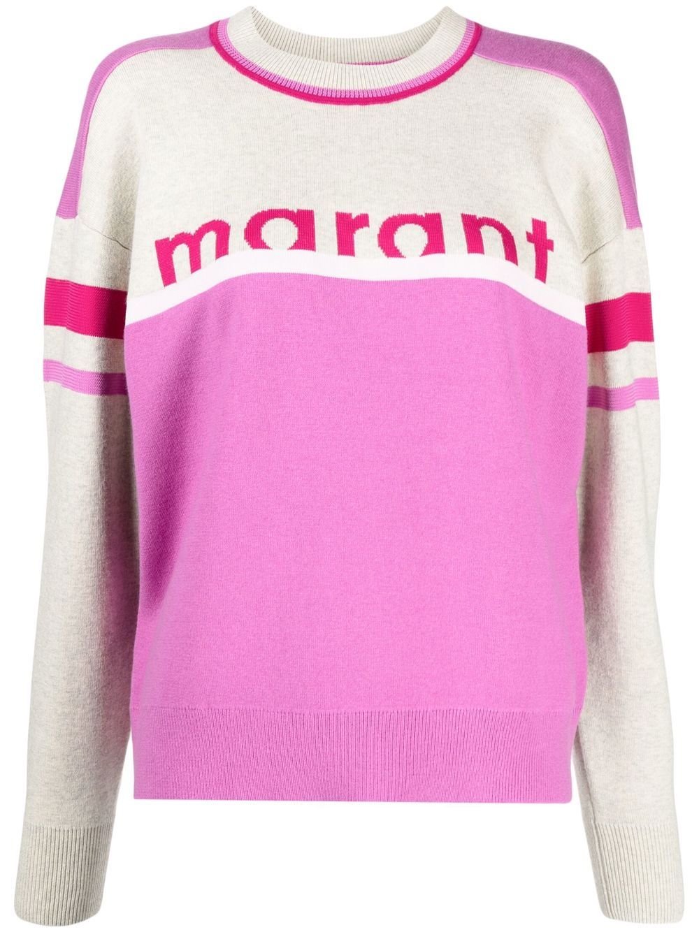 

Isabel Marant Étoile logo-print knitted jumper - Neutrals