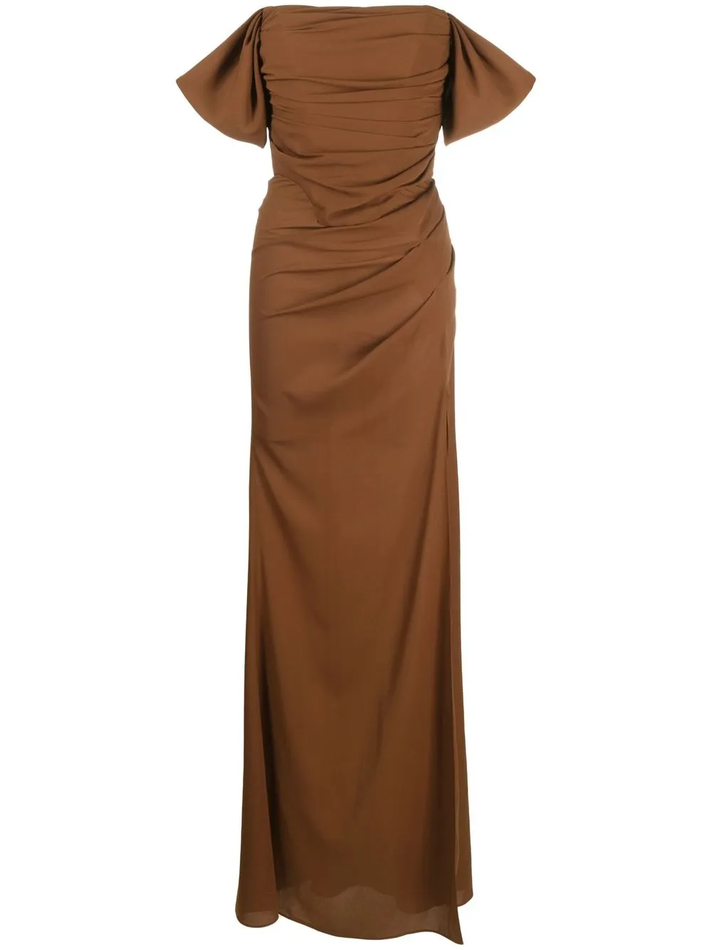 

Giuseppe Di Morabito off-shoulder dress - Brown