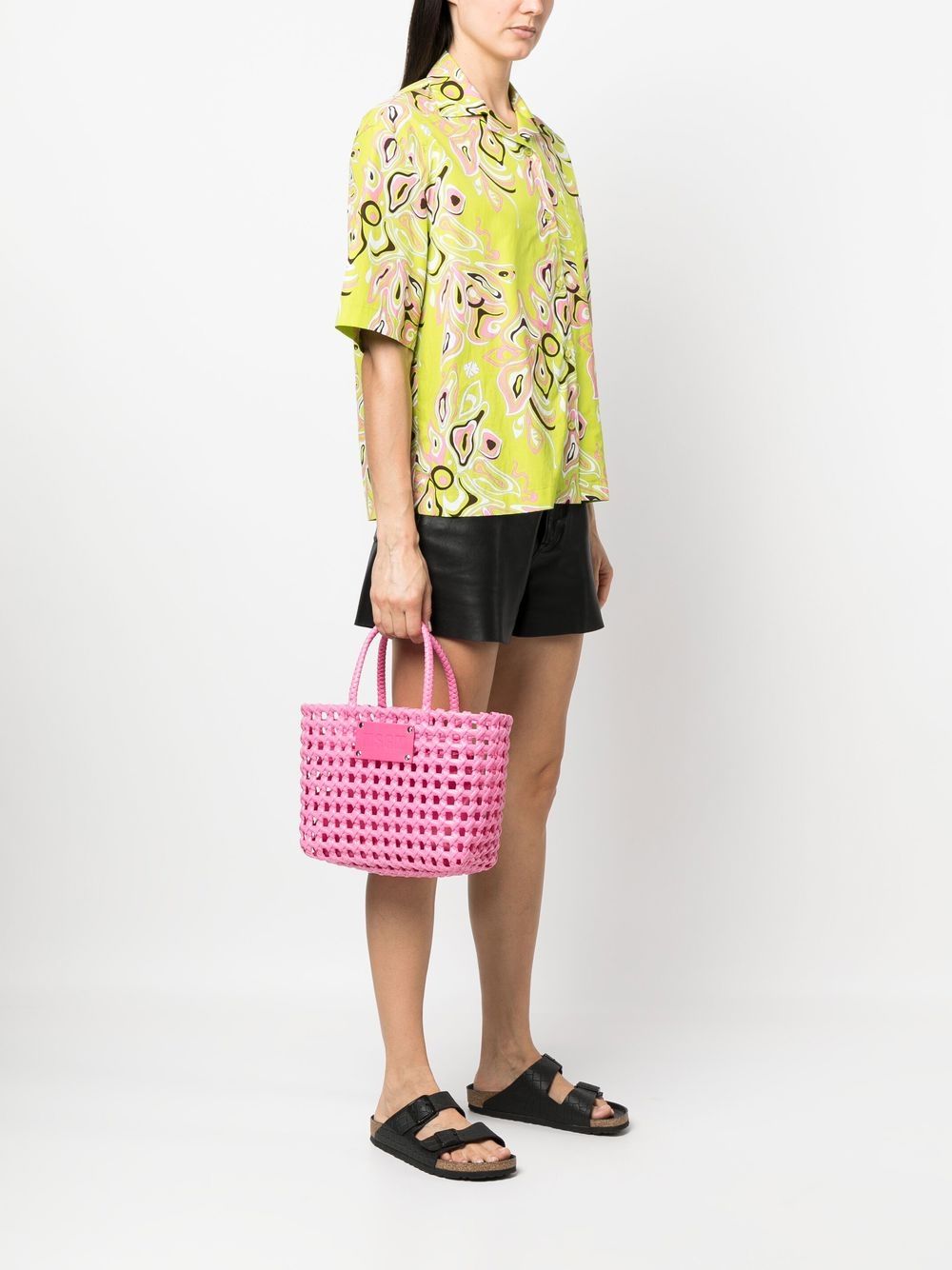 MSGM Geweven shopper - Roze