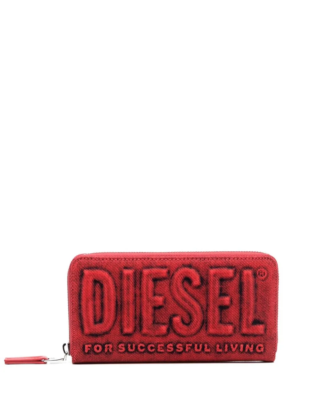 

Diesel logo clutch wristlet - Red